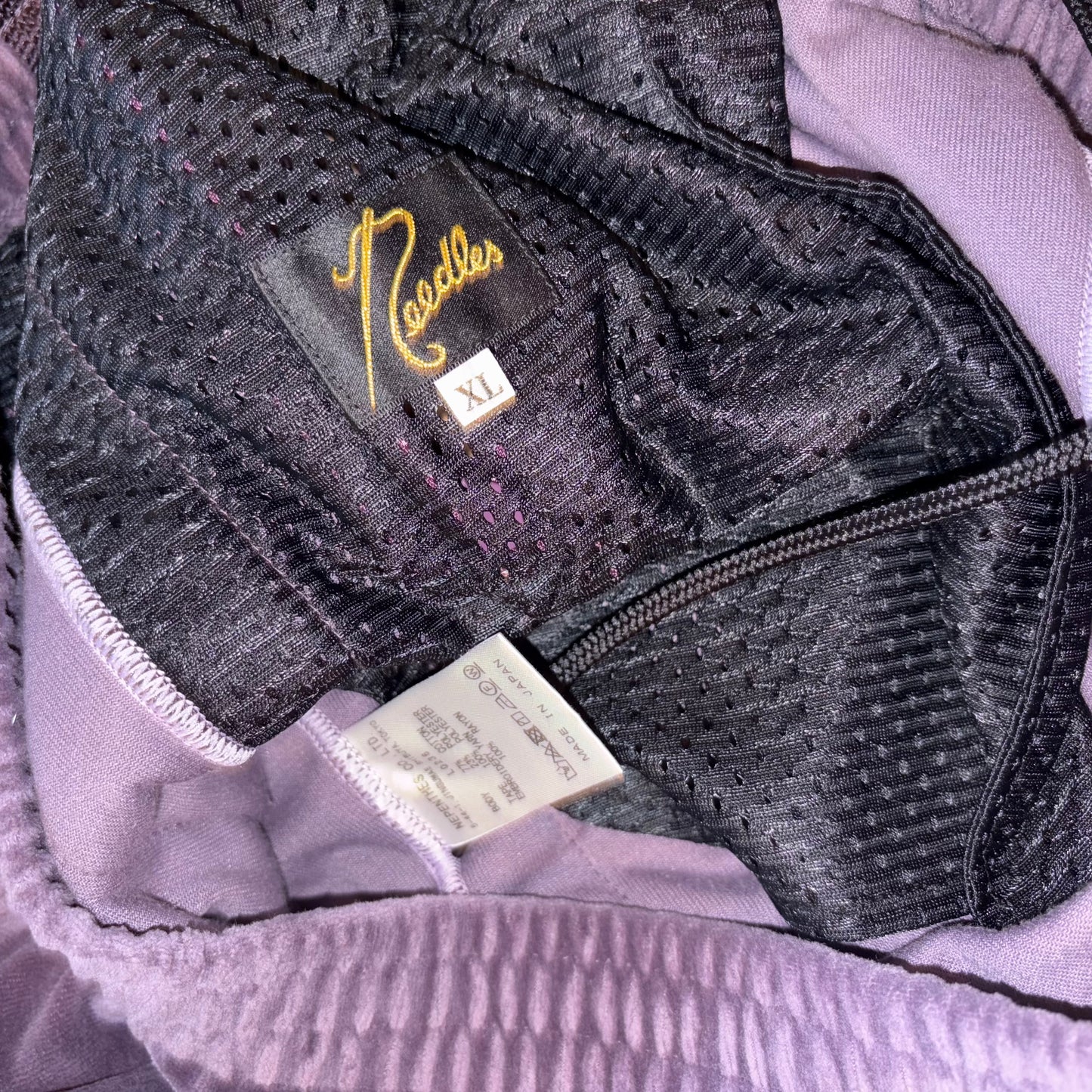 Needles Purple Velour Track Pants (XL)