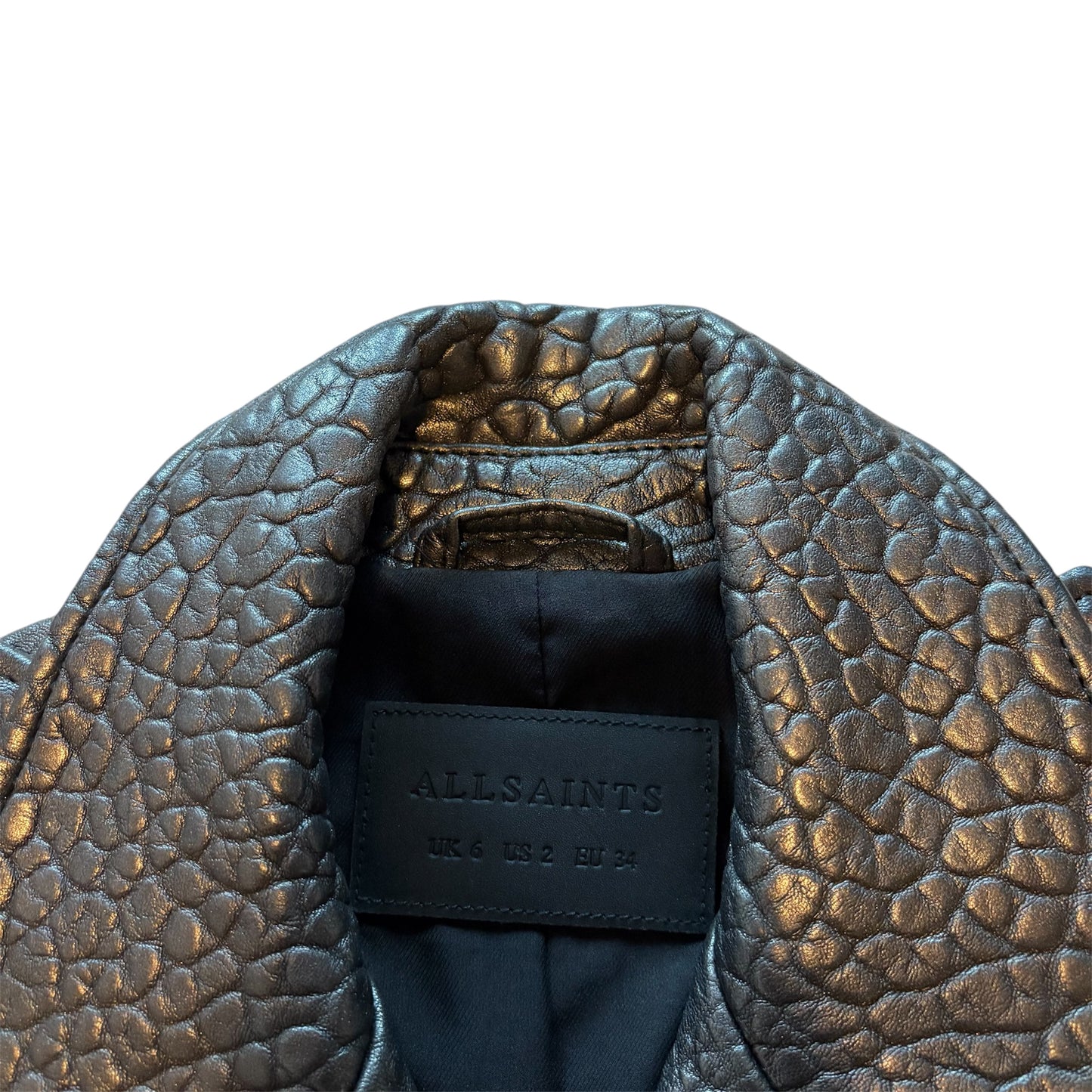 Leather Biker Jacket (XS)