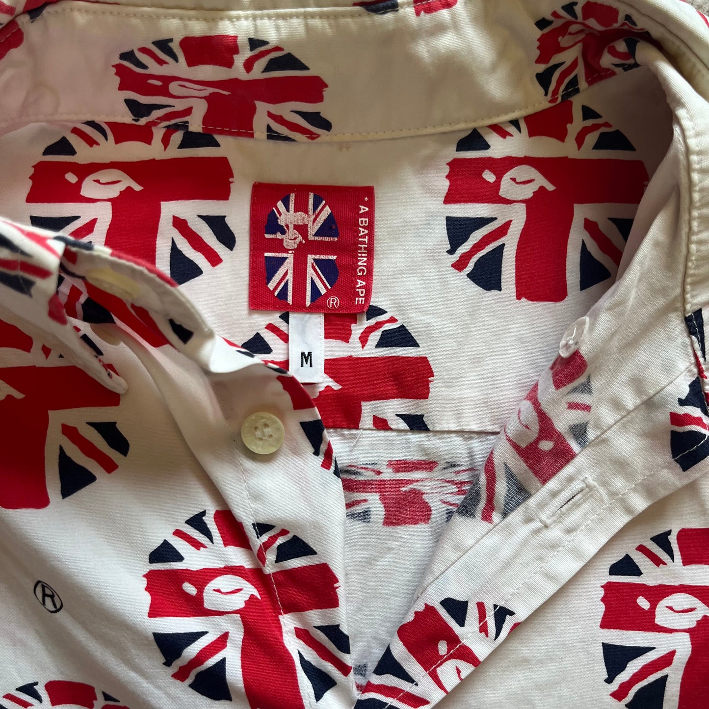 Union Jack Monogram Button Up (M)